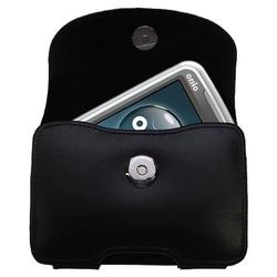 Gomadic Horizontal Leather Case with Belt Clip/Loop for the i-Mate Ultimate 6150