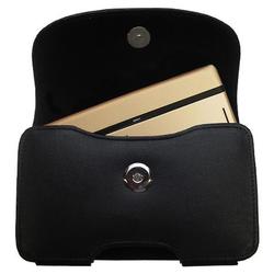 Gomadic Horizontal Leather Case with Belt Clip/Loop for the i-Mate Ultimate 7150