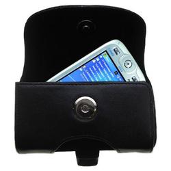 Gomadic Horizontal Leather Case with Belt Clip/Loop for the i-Mate Ultimate 8150