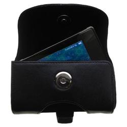 Gomadic Horizontal Leather Case with Belt Clip/Loop for the iRiver B20