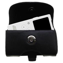 Gomadic Horizontal Leather Case with Belt Clip/Loop for the iRiver E10