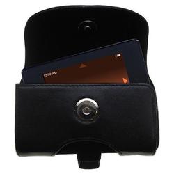 Gomadic Horizontal Leather Case with Belt Clip/Loop for the iRiver U10 512MB