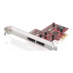 IOGEAR 2 Port eSATA RAID Controller - PCI Express x1 - Up to 300MBps - 2 x 7-pin Serial ATA/300 - External SATA
