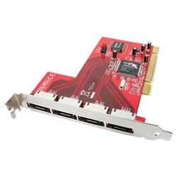 IOGEAR 4 Port eSATA RAID Controller - PCI - Up to 150MBps - 4 x 7-pin Serial ATA/150 - External SATA