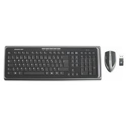 IOGEAR GKM551RW4 Long Range Media Center Desktop Keyboard and Mouse - Keyboard - Wireless - Mouse - Laser - USB - Receiver