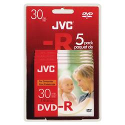 Jvc JVC DVD-R Media - 1.4GB - 80mm Mini - 5 Pack Jewel Case