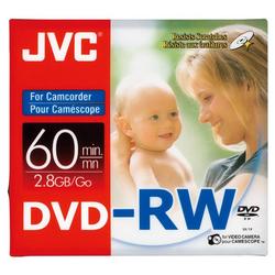 Jvc JVC DVD-RW Double Sided Media - 2.8GB - 80mm Mini - 3 Pack (VDW28N)