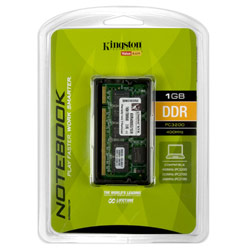 KINGSTON TECHNOLOGY BUY.COM DRAM Kingston ValueRAM 1GB 400MHz DDR1 SoDIMM Notebook Memory KVR400SO/1GR