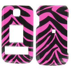 Wireless Emporium, Inc. LG Trax CU575 Pink Zebra Snap-On Protector Case Faceplate