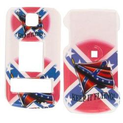 Wireless Emporium, Inc. LG Trax CU575 Rebel Flag Snap-On Protector Case Faceplate