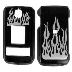 Wireless Emporium, Inc. LG Trax CU575 Silver Flame Snap-On Protector Case Faceplate