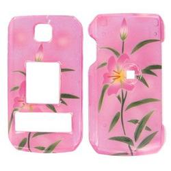 Wireless Emporium, Inc. LG Trax CU575 Trans. Pink Flower Snap-On Protector Case Faceplate