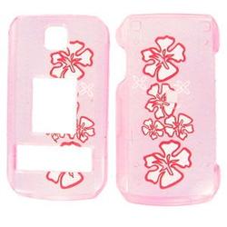 Wireless Emporium, Inc. LG Trax CU575 Trans. Pink Hawaii Snap-On Protector Case Faceplate
