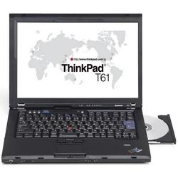 LENOVO Lenovo ThinkPad T61 Notebook - Intel Core 2 Duo T8100 2.1GHz - 14.1 WXGA - 2GB DDR2 SDRAM - 160GB HDD - DVD-Writer (DVD-RAM/-R/-RW) - Gigabit Ethernet, Wi-Fi -