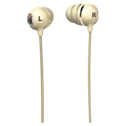 Maxell EB-P410 Peanutz Stereo Earphone - Connectivit : Wired - Stereo - Ear-bud - Tan