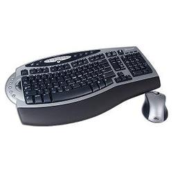 Microsoft Wireless Optical Keyboard & Mouse (Silver & Black)
