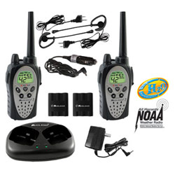 Midland GXT900VP4 5 Watt 42 Channel 30-Mile Waterproof GMRS with NOAA All Hazard /Weather Alert and Direct Call