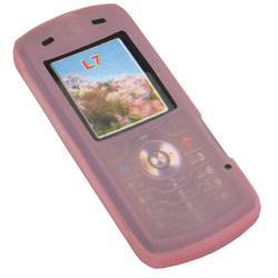 Image Accessories Motorola L7 SLVR Silicone Protective Case (Pink) - Image Brand