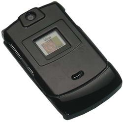 Image Accessories Motorola V3 RAZR Crystal Protective Case (Solid Black) - Image Brand