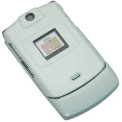 Image Accessories Motorola V3 RAZR Crystal Protective Case (Solid White) - Image Brand