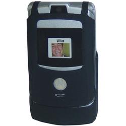 Image Accessories Motorola V3 RAZR Silicone Protective Case (Black) - Image Brand