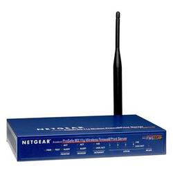Netgear ProSafe FWG114P Wireless VPN Firewall Router With Print Server - 4 x LAN, 1 x WAN, 1 x Console Management, 1 x USB
