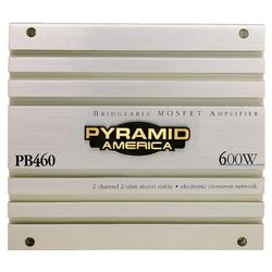 Pyramid PYRAMID America PB460 2-Channel Car Amplifier - 2 Channel(s) - 600W - 95dB SNR