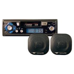 Pyle AM/FM-MPX Cassette Player w/Pair of 5 Speakers