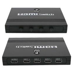 Pyle PHDMSWM4 HDMI Manual Switcher - TV, Monitor, Projector Compatible - 4 x HDMI Digital Audio/Video In, 1 x HDMI Digital Audio/Video Out