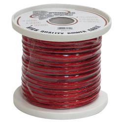 Pyramid 8 Gauge Clear Red Power Wire 100 ft. OFC