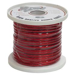 Pyramid 8 Gauge Clear Red Power Wire 25 ft. OFC