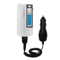 Gomadic Rapid Car / Auto Charger for the Creative Zen MuVo FM - Brand w/ TipExchange Technology