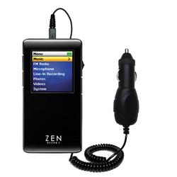 Gomadic Rapid Car / Auto Charger for the Creative Zen Neeon 2 - Brand w/ TipExchange Technology