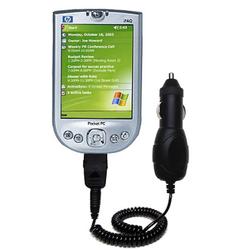Gomadic Rapid Car / Auto Charger for the HP iPAQ h4150 - Brand w/ TipExchange Technology