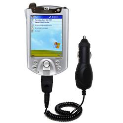 Gomadic Rapid Car / Auto Charger for the HP iPAQ h5100 - Brand w/ TipExchange Technology