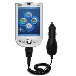 Gomadic Rapid Car / Auto Charger for the HP iPAQ rx1950 - Brand w/ TipExchange Technology