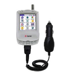 Gomadic Rapid Car / Auto Charger for the Handspring Treo 300 - Brand w/ TipExchange Technology