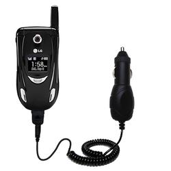 Gomadic Rapid Car / Auto Charger for the LG AX490 - Brand w/ TipExchange Technology