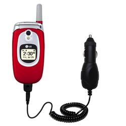 Gomadic Rapid Car / Auto Charger for the LG AX5000 - Brand w/ TipExchange Technology