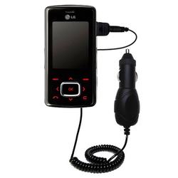 Gomadic Rapid Car / Auto Charger for the LG KG800 - Brand w/ TipExchange Technology