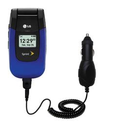 Gomadic Rapid Car / Auto Charger for the LG LX150 - Brand w/ TipExchange Technology