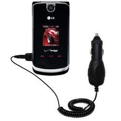 Gomadic Rapid Car / Auto Charger for the LG VX8600 - Brand w/ TipExchange Technology