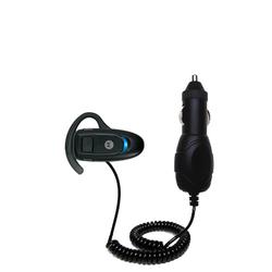 Gomadic Rapid Car / Auto Charger for the Motorola Headset H3 - Brand w/ TipExchange Technology