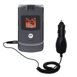 Gomadic Rapid Car / Auto Charger for the Motorola RAZR V3m - Brand w/ TipExchange Technology