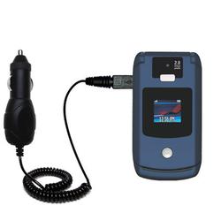 Gomadic Rapid Car / Auto Charger for the Motorola RAZR V3x - Brand w/ TipExchange Technology