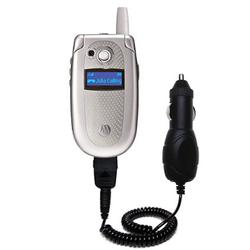 Gomadic Rapid Car / Auto Charger for the Motorola V400 - Brand w/ TipExchange Technology