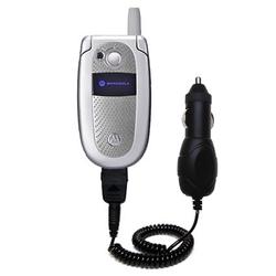 Gomadic Rapid Car / Auto Charger for the Motorola V500 - Brand w/ TipExchange Technology