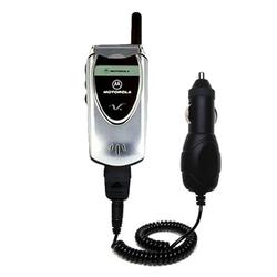 Gomadic Rapid Car / Auto Charger for the Motorola V60 - Brand w/ TipExchange Technology