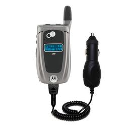 Gomadic Rapid Car / Auto Charger for the Motorola i855 - Brand w/ TipExchange Technology
