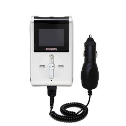 Gomadic Rapid Car / Auto Charger for the Philips GoGear HDD082/17 - Brand w/ TipExchange Technology